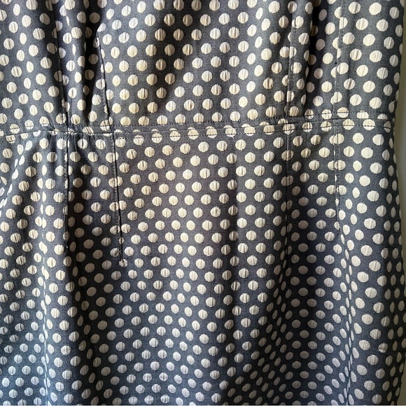 Calvin Klein sleeveless polkadot Work dress. Petite - Picture 4 of 7